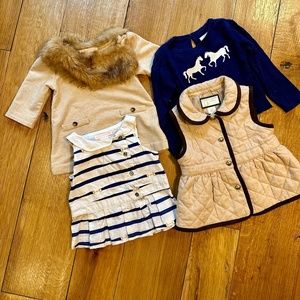 Janie and Jack equestrian inspired tops size 18-24 months